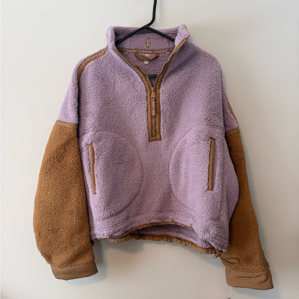 FP movement mountain high logo 1/2 zip mauve twig - Picture 2 of 4